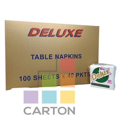 DELUXE TABLE NAPKINS - 100 SHEETS*40PKTS